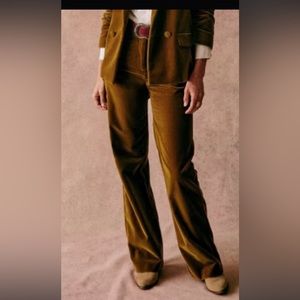 Sezane Pantalón Martin in Curry